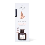 Home fragrances with reeds “Ambar & Cedro”. Home fragrances. Home diffuser featuring bamboo sticks with a captivating blend of cardamom, iris, pine, and patchouli scents