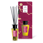 Reed Diffuser “Red Berries & Vanilla”. Home fragrances. Home diffuser with red berries & vanilla scent, showcased with bamboo sticks for stylish aroma diffusion.