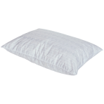 Goose feather pillow “Agne”. Pillow with 100% goose feather filling, white with cotton fabric