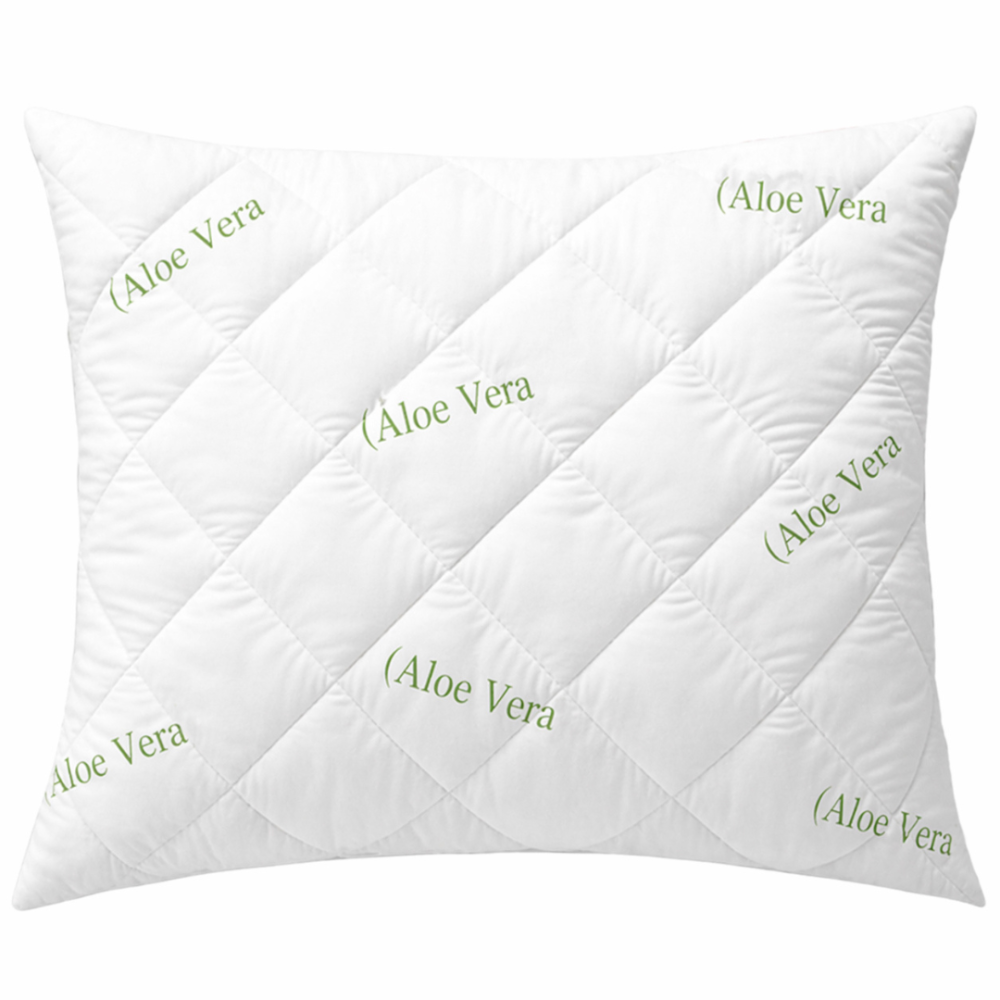 Pillow „Aloe vera“. Anti-allergic “aloe vera” pillow, fluffy and soft, ensures comfort every night. Pillow „Aloe vera“. Anti-allergic “aloe vera” pillow, fluffy and soft, ensures comfort every night.