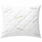 Pillow „Aloe vera“. Anti-allergic “aloe vera” pillow, fluffy and soft, ensures comfort every night. Pillow „Aloe vera“. Anti-allergic “aloe vera” pillow, fluffy and soft, ensures comfort every night.