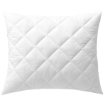 Pillow “Diamond”. White microfiber pillow with silicone fiber filling.