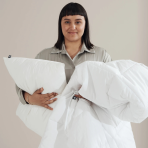 Pillow “Familon Superior Pillow”. Subtle white solid color familon pillow