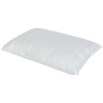 Goose down pillow “Selene”. Pillow with goose feather filling, white with 100% cotton jacquard and multi-layer structure