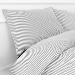 Pillowcase “Grey Stripes Cotton” 1 pc