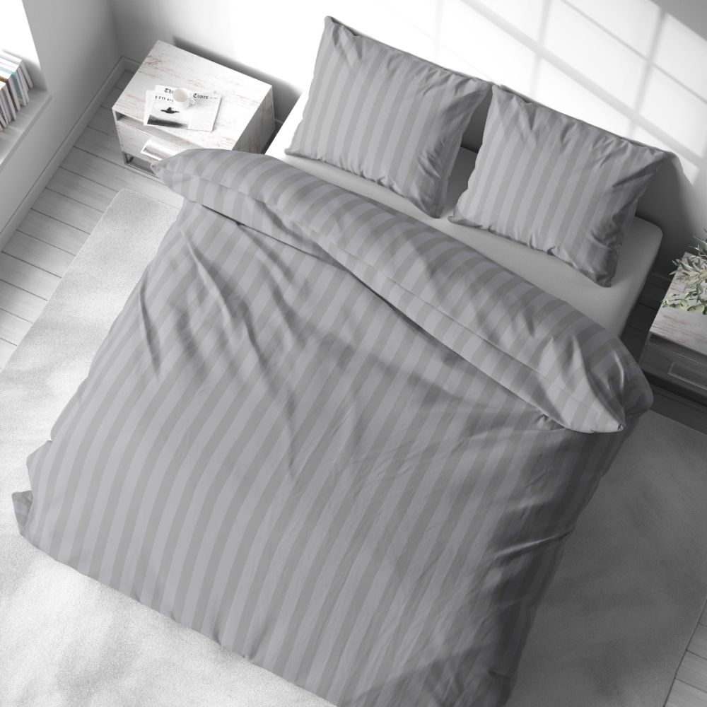 Pillowcases “Grey Stripes”