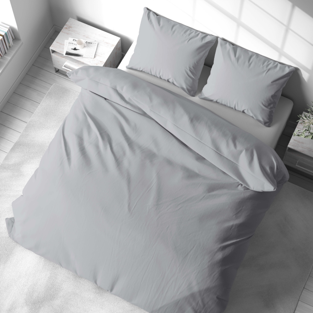 Pillow cover “Micro Chip”. Pillowcases 50x70. Smooth grey pillowcase with a simple design.