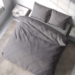Pillow cover “Phantom”. Pillowcases 50x70. Deep grey pillowcase with a smooth texture.