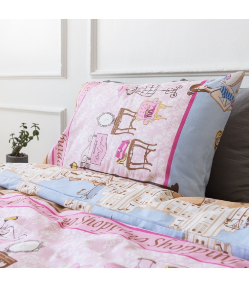 Pillowcase “Shopping” 1 pc. Pillowcases 50x70