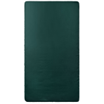 Bed Sheet "Basil flat sheet", 150x220 cm, 200x220 cm, 220x240 cm. Dark green fitted sheet evenly wrapping the mattress.