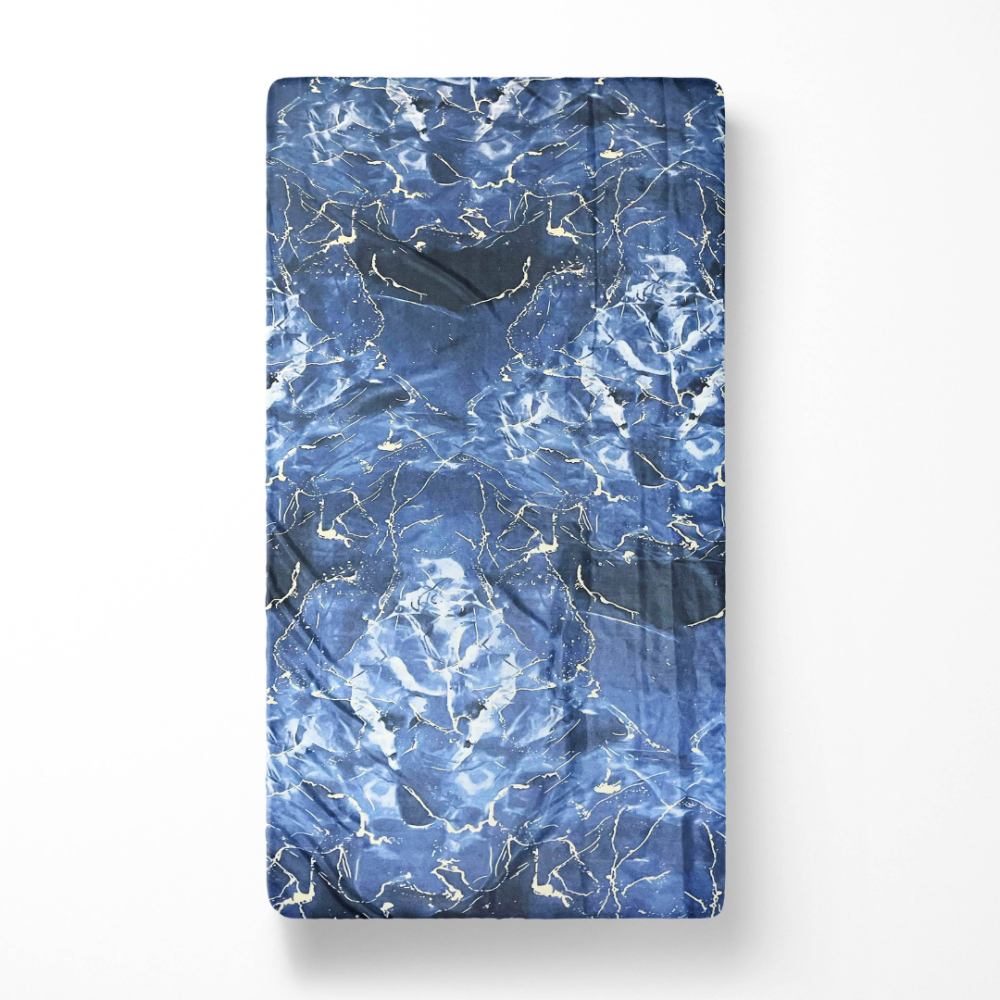 Bed Sheet „Cosmic Blue“, 150x220 cm, 200x220 cm, 220x240 cm