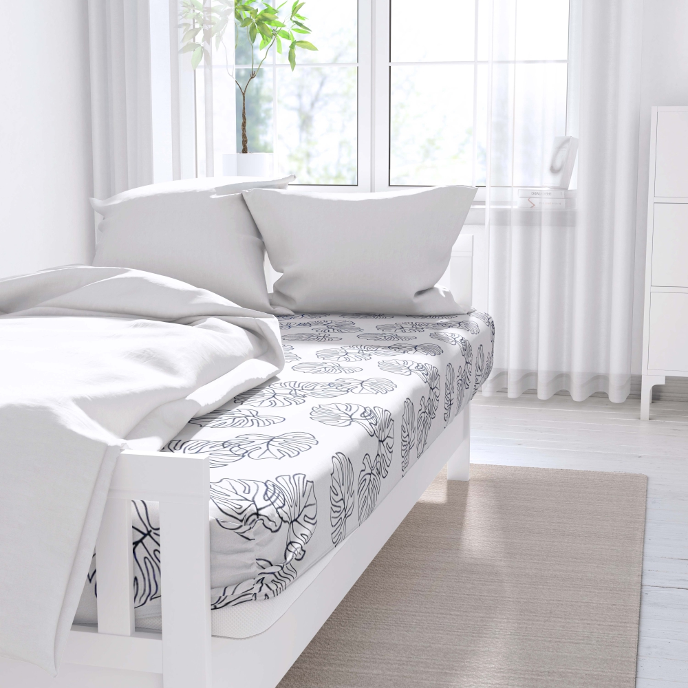 Bed Sheet „Foliage Mirage“, 150x220 cm, 180x220 cm, 200x220 cm, 220x240 cm