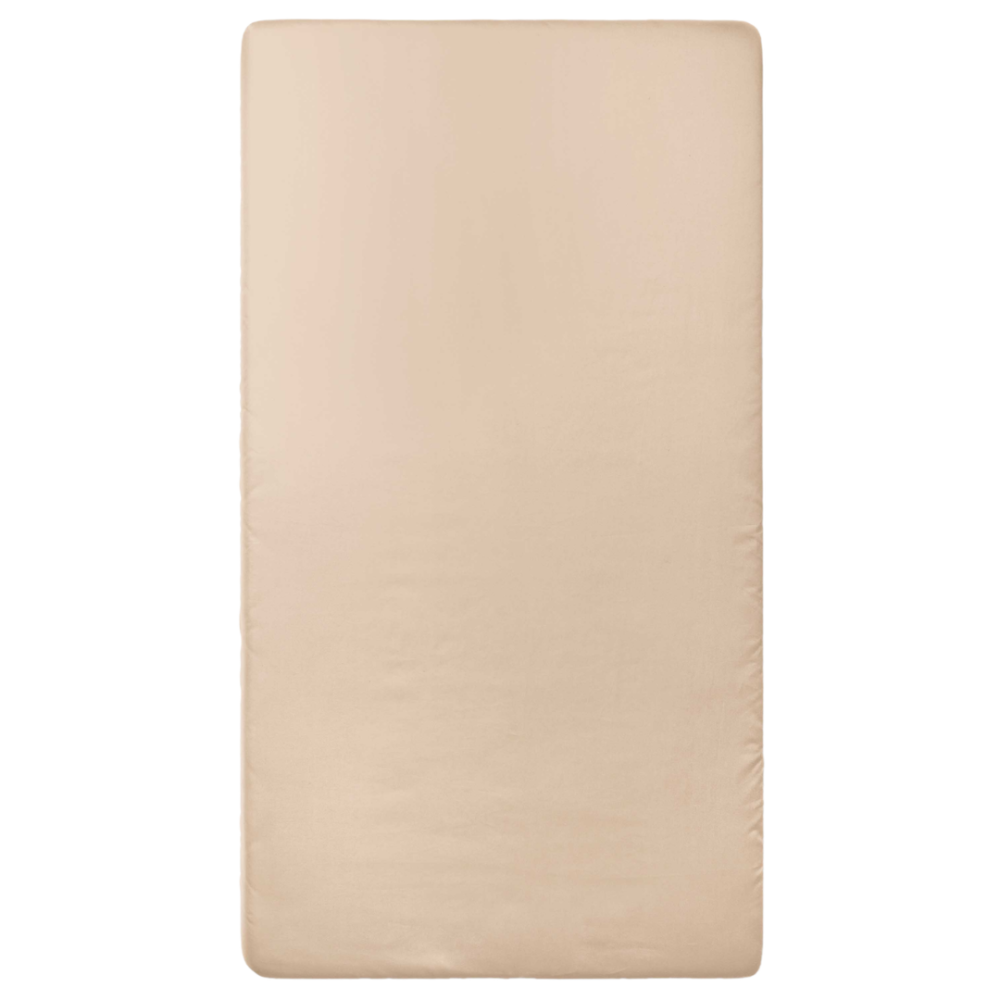 Bed Sheet "Frappe", 150x220 cm, 200x220 cm, 220x240 cm. Soft sand tone minimalist bed sheet