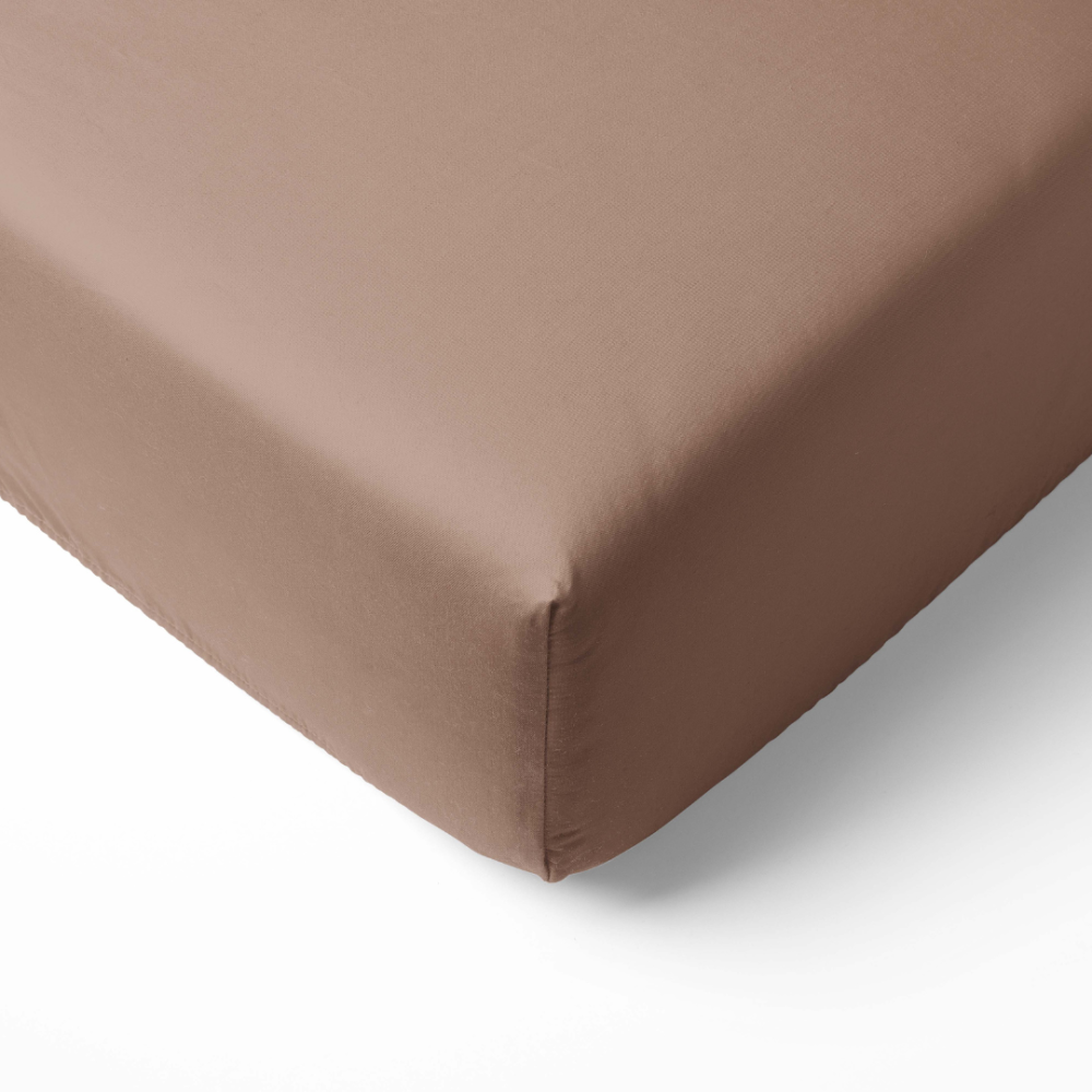 Bed Sheet „Latte“, 180x220 cm, 200x220 cm, 220x240 cm. Warm and soft bedsheet in a latte shade.