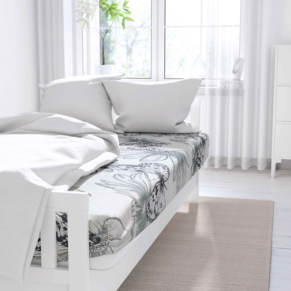 Bed Sheet „Wildflower“, 150x220 cm, 180x220 cm, 200x230 cm