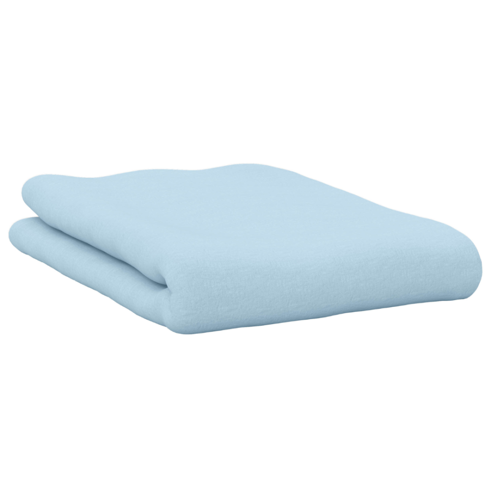 Fitted Sheet „Blizzard“. Fitted sheets 160x200, 80x200 cm, 90x200 cm, 140x200 cm, 160x200 cm, 180x200 cm. Elastic light blue fitted sheet made of soft fabric