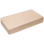 Fitted Sheet „Frappe“, 90x200 cm, 140x200 cm, 160x200 cm, 180x200 cm. Light sand beige solid fitted sheet