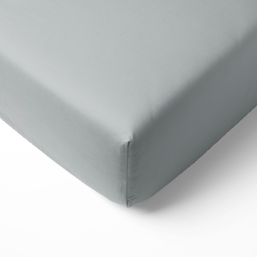 Fitted Sheet "Harbor". Fitted sheets 160x200, 90x200 cm, 140x200 cm, 160x200 cm, 180x200 cm. Cotton fitted sheet in soft grey