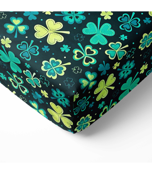 Fitted Sheet „Lucky Leaf“. Fitted sheets 90x200