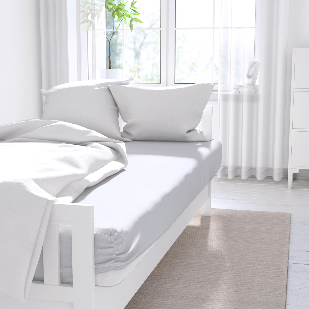 Fitted Sheet "Salt", 180x210 cm, 200x200 cm, 200x220 cm