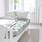 Fitted Sheet „Greenery“, 80x200 cm, 90x200 cm, 120x200 cm, 140x200 cm, 160x200 cm, 180x200 cm