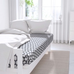 Fitted Sheet "Grey Ripple", 80x200 cm, 90x200 cm, 120x200 cm, 140x200 cm, 160x200 cm, 180x200 cm