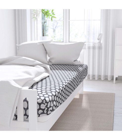 Fitted Sheet "Grey Ripple". Fittedsheets