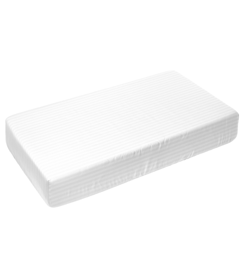 Fitted Sheet „White Stripes“. Fitted sheets 90x200