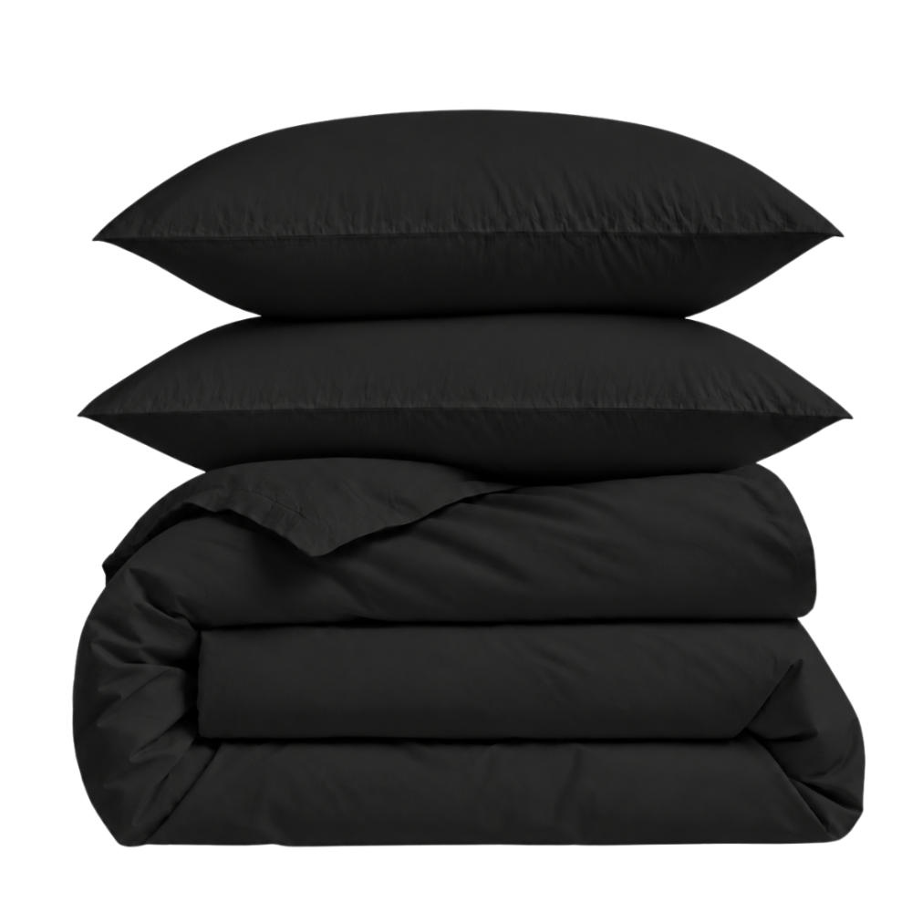 Bedding Set „Anthracite“. Bedding sets 155x200, 140x200 cm, 150x200 cm, 160x200 cm, 180x200 cm, 200x200 cm, 200x220 cm, 220x240 cm. Solid black bedding set Bedding Set „Anthracite“. Bedding sets 155x200, 140x200 cm, 150x200 cm, 160x200 cm, 180x200 cm, 200x200 cm, 200x220 cm, 220x240 cm. Solid black bedding set