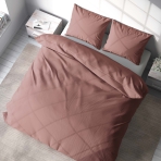 Bedding Set „Ash rose dark“. Pink bedding, 140x200 cm, 200x200 cm, 200x220 cm. Stylish and chic ash rose bedding set.