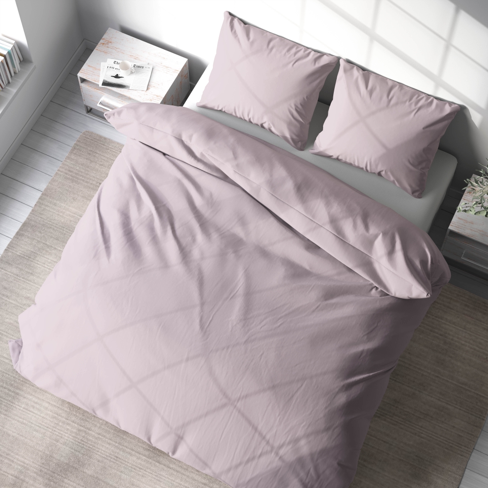 Bedding Set „Ash rose“. Bedding sets 155x200, 140x200 cm, 150x200 cm, 160x200 cm, 180x200 cm, 200x200 cm, 200x220 cm, 220x240 cm. Stylish ash rose bedding set, adding sophistication to your bedroom.