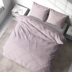Bedding Set „Ash rose“. Bedding sets 155x200, 140x200 cm, 150x200 cm, 160x200 cm, 180x200 cm, 200x200 cm, 200x220 cm, 220x240 cm. Stylish ash rose bedding set, adding sophistication to your bedroom.