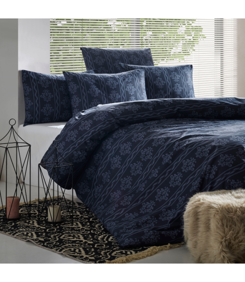 Bedding Set „Bailey Blue“. Cotton bedding sets