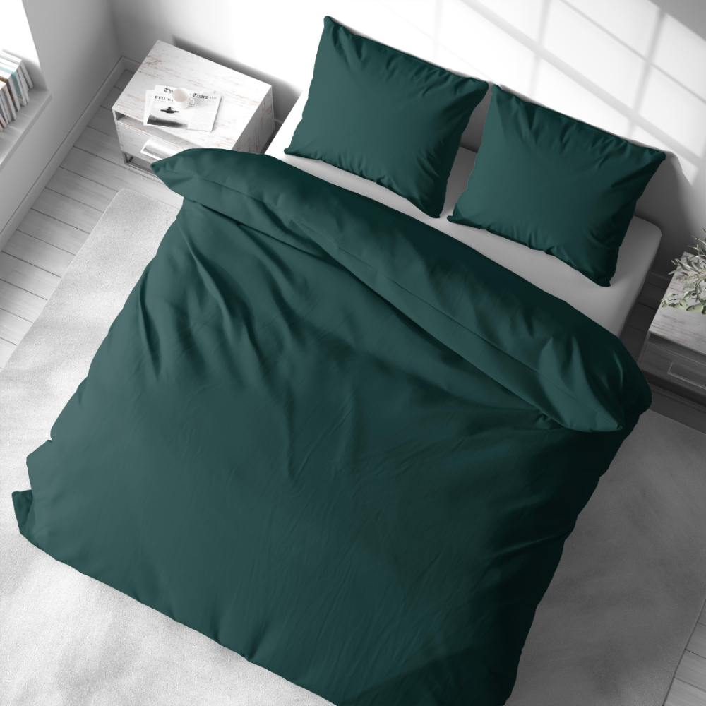 Bedding Set „Basil“. Bedding sets 155x200, 140x200 cm, 150x200 cm, 160x200 cm, 180x200 cm, 200x200 cm, 200x220 cm, 220x240 cm. Nature-inspired color for a minimalist bedroom.