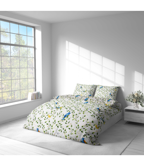 Bedding Set „Birds in Bloom“. Cotton bedding sets