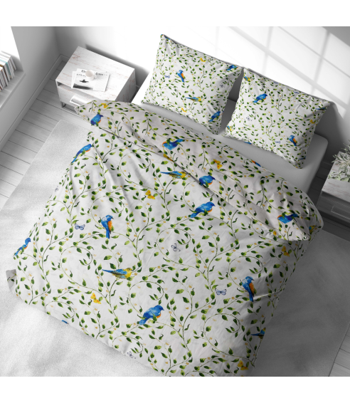 Bedding Set „Birds in Bloom“. Cotton bedding sets