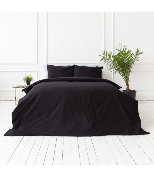 Bedding Set „Black Ranforce“. Cotton bedding sets