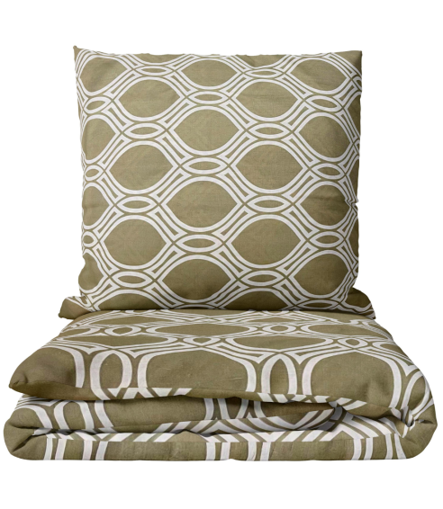 Bedding Set „Olive Orbit“. Cotton bedding sets