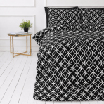 Bedding Set „Black Retro Rings“. Bedding sets 155x200, 140x200 cm, 150x200 cm, 160x200 cm, 180x200 cm, 200x200 cm, 200x220 cm, 220x240 cm Bedding Set „Black Retro Rings“. Bedding sets 155x200, 140x200 cm, 150x200 cm, 160x200 cm, 180x200 cm, 200x200 cm, 200x220 cm, 220x240 cm