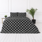Bedding Set „Black Retro Rings“. Bedding sets 155x200, 140x200 cm, 150x200 cm, 160x200 cm, 180x200 cm, 200x200 cm, 200x220 cm, 220x240 cm Bedding Set „Black Retro Rings“. Bedding sets 155x200, 140x200 cm, 150x200 cm, 160x200 cm, 180x200 cm, 200x200 cm, 200x220 cm, 220x240 cm