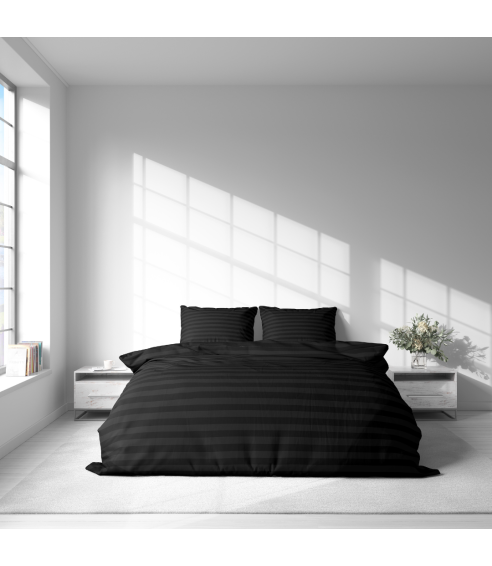 Bedding Set „Black Stripes“. Hotel bedding sets