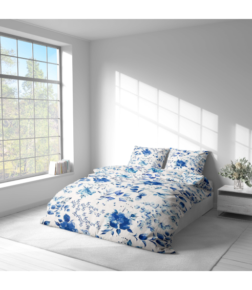 Bedding Set „Blue Fields“. Cotton bedding sets