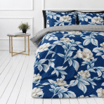 Bedding Set „Blue Grace“. Bedding sets 155x200, 200x200 cm, 200x220 cm. Bedding set featuring a contrasting mix of blue and white colors. Bedding Set „Blue Grace“. Bedding sets 155x200, 200x200 cm, 200x220 cm. Bedding set featuring a contrasting mix of blue and white colors.
