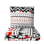 Bedding Set „Geometric Fusion“. Orange bedding sets, 200x220 cm