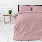 Bedding Set „Brick Rose“. Bedding sets 155x200, 140x200 cm, 150x200 cm, 160x200 cm, 180x200 cm, 200x200 cm, 200x220 cm, 220x240 cm. Dusty rose bedding without patterns.