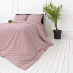 Bedding Set „Brick Rose“. Bedding sets 155x200, 140x200 cm, 150x200 cm, 160x200 cm, 180x200 cm, 200x200 cm, 200x220 cm, 220x240 cm. Soft pink duvet cover and matching pillowcases.