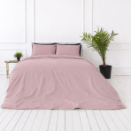 Bedding Set „Brick Rose“. Bedding sets 155x200, 140x200 cm, 150x200 cm, 160x200 cm, 180x200 cm, 200x200 cm, 200x220 cm, 220x240 cm. Minimalist bedding set in a subtle greyish pink shade.