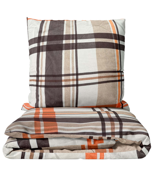 Bedding Set „Brownstone Grid“. Cotton bedding sets