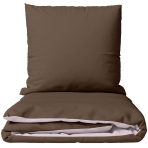Bedding Set „Brunette Ash Rose“. Bedding sets 155x200, 140x200 cm, 150x200 cm, 160x200 cm, 180x200 cm, 200x200 cm, 200x220 cm, 220x240 cm. Dark brown solid bedding set with light accent