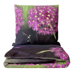 Bedding Set „Burdock“. Bedding sets with plants, 140x200 cm, 150x200 cm, 160x200 cm, 180x200 cm, 200x200 cm, 200x220 cm. Dark and light green bedding set with bold burdock patterns for a natural-inspired look